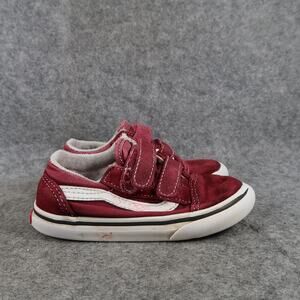 Vans Shoes Toddler 8.5 Sneakers Old Skool Suede Canvas Skate Casual Double Strap